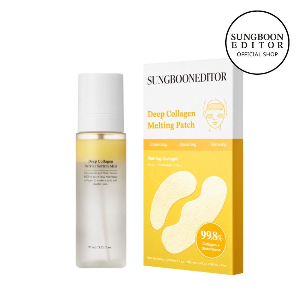 [Sungboon] Glazed Dewy Boost Duo | Collagen Mist & Eye Patches